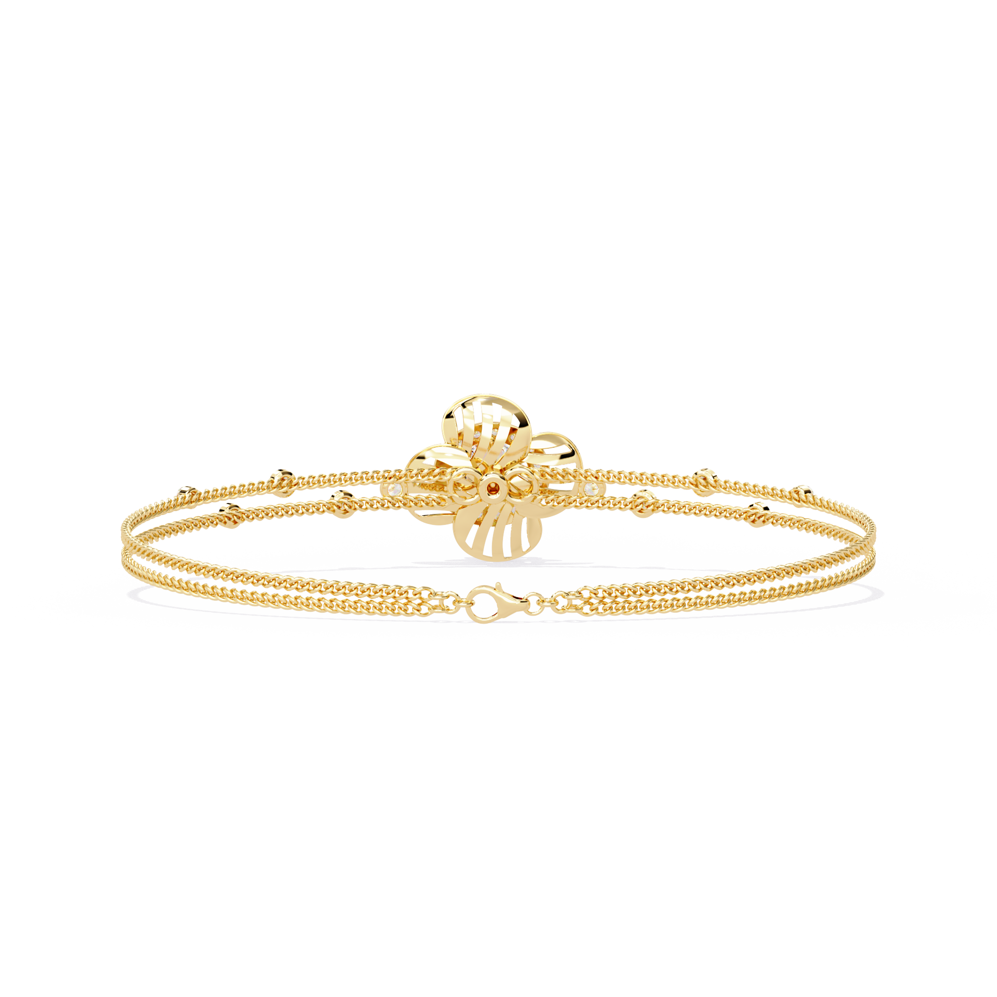 Solitairekart 0.95ct Cluster Diamond Bracelet-H Color, VS1 Clarity